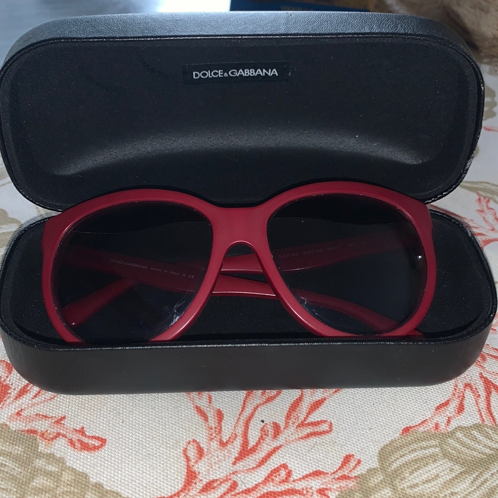 Dolce and Gabbana (Burgundy color) Sunglasses style # DG4149 - Picture 4 of 10